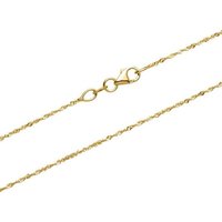 Unique Goldkette Singapurkette aus 375er Gold GC0013 (Länge: 38cm) goldfarben