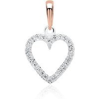 Unique Kettenanhänger Anhänger 14K Weißgold Roségold Diamanten