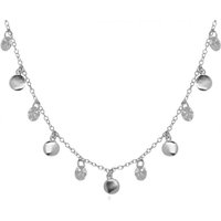 Unique Kettenanhänger Halskette Sterlingsilber Zirkonia silberfarben