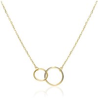Unique Goldring Halskette Kreise für Damen aus 375er Gold von Unique