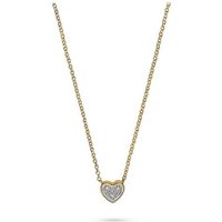 CHRIST Collier CHRIST Damen-Kette 375er Gelbgold 3 Diamant gelb|goldfarben