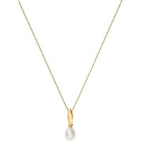 CHRIST Goldkette CHRIST Damen-Kette 375er Gelbgold Süßwasserperle gelb|goldfarben