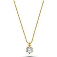 CHRIST Collier CHRIST Damen-Kette 1 Diamant gelb|goldfarben