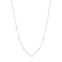 CHRIST Goldkette CHRIST Damen-Kette 375er Gelbgold 4 Diamant gelb|goldfarben