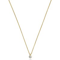 CHRIST Collier CHRIST Damen-Kette 1 Diamant gelb|goldfarben