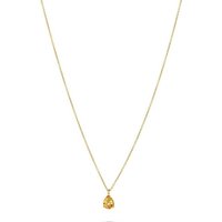 CHRIST Collier CHRIST Damen-Kette 375er Gelbgold 1 Citrin gelb