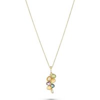 CHRIST Collier CHRIST Damen-Kette 375er Gelbgold 1 Citrin gelb|goldfarben