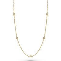 CHRIST Collier CHRIST Damen-Kette 585er Gelbgold 5 Diamant gelb|goldfarben