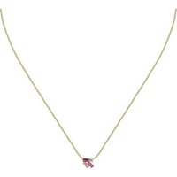 CHRIST Silberkette CHRIST Damen-Kette 925er Silber 3 Zirkonia rosa