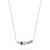 CHRIST Collier CHRIST Damen-Kette 375er Weißgold 1 Lemonquarz goldfarben