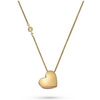 CHRIST Collier CHRIST Damen-Kette 375er Gelbgold 1 Diamant gelb|goldfarben