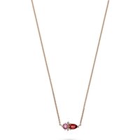 CHRIST Collier CHRIST Damen-Kette 375er Roségold 1 Granat goldfarben