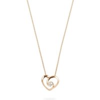 CHRIST Collier CHRIST Damen-Kette 375er Gelbgold 1 Diamant gelb|goldfarben
