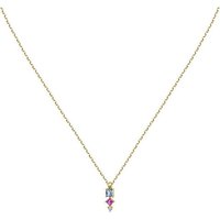 CHRIST Silberkette CHRIST Damen-Kette 925er Silber, recycelt Zirkonia gelb|goldfarben