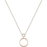 CHRIST Silberkette CHRIST Damen-Kette 925er Silber, recycelt Zirkonia goldfarben