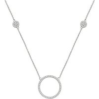 CHRIST Silberkette CHRIST Damen-Kette 925er Silber, recycelt Zirkonia silberfarben