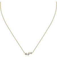 CHRIST Silberkette CHRIST Damen-Kette 925er Silber, recycelt Zirkonia gelb|goldfarben
