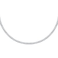 CHRIST Silberkette CHRIST Damen-Kette 925er Silber, recycelt Zirkonia silberfarben
