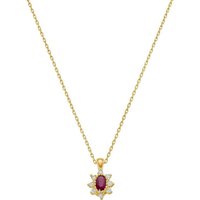 CHRIST Collier CHRIST Damen-Kette 333er Gelbgold 8 Diamant gelb|goldfarben