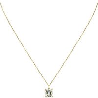 CHRIST Collier CHRIST Damen-Kette 1 Farbstein gelb|goldfarben|grün