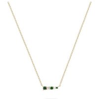 CHRIST Silberkette CHRIST Damen-Kette 925er Silber, recycelt Zirkonia gelb|goldfarben