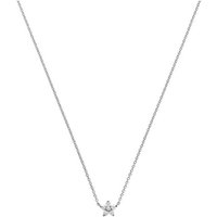 CHRIST Collier CHRIST Damen-Kette 375er Weißgold 6 Diamant goldfarben