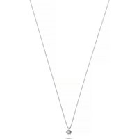CHRIST Collier CHRIST Damen-Kette 375er Weißgold 1 Diamant goldfarben