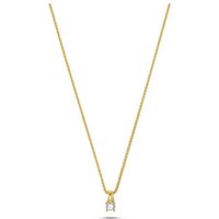 CHRIST Collier CHRIST Damen-Kette 1 Diamant gelb|goldfarben