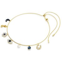 Swarovski Goldkette blau