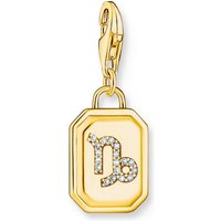THOMAS SABO Kettenanhänger Thomas Sabo Damen-Charm 925er Silber Zirkonia goldfarben
