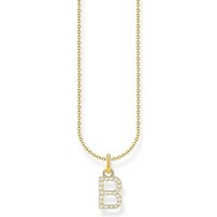THOMAS SABO Silberkette Thomas Sabo Damen-Kette 925er Silber Zirkonia silberfarben