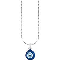 THOMAS SABO Kette mit Anhänger Nazar-Auge-Anhänger, KE2218-007-1-L45V blau|schwarz|silberfarben