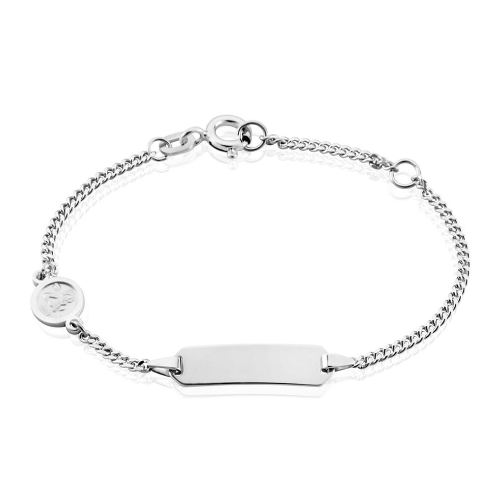 🦚 Kinder Id Armband Panzerkette Silber 925 Engel, ID Armband ohne Stein