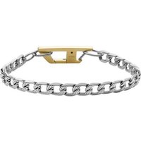 Diesel Armband Schmuck Edelstahl Armschmuck Panzerkette gelb|goldfarben