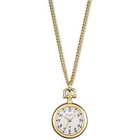 Regent Taschenuhr Umhängeuhr mit Kette Goldfarben, (1-tlg) weiß