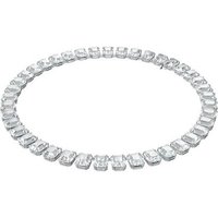 Swarovski Collier Millenia, All-around, Kristalle im Octagon-Schliff, 5614929, mit Swarovski® Kristall silberfarben