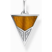 THOMAS SABO Kettenanhänger Anhänger Pyramide mit schwarzem Onyx und Tigerauge Silber silberfarben