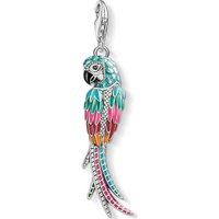 THOMAS SABO Kettenanhänger Thomas Sabo Damen-Charm 925er Silber 2 Zirkonia silberfarben