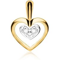 Unique Kettenanhänger Diamantanhänger 585er Gold DP0262-G goldfarben