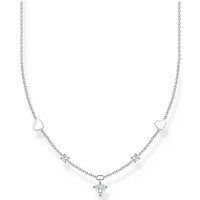 THOMAS SABO Silberkette Thomas Sabo Damen-Kette 925er Silber Zirkonia silberfarben