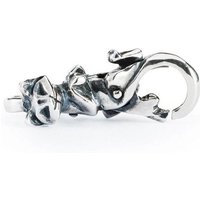 Trollbeads Silberkette Katzenattitüde Verschluss silberfarben