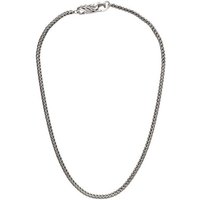 Trollbeads Bead-Ketten-Set Silber Halskette mit Fuchsschwanz Verschluss, TAGBO-01064 silberfarben