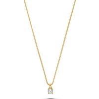 CHRIST Collier CHRIST Damen-Kette 1 Diamant gelb|goldfarben