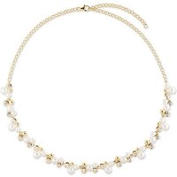 CHRIST Collier CHRIST Damen-Kette 925er Silber Süßwasserperle gelb