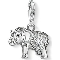 THOMAS SABO Kettenanhänger Thomas Sabo Damen-Charm 925er Silber 2 Zirkonia silberfarben