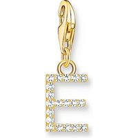 THOMAS SABO Kettenanhänger Thomas Sabo Damen-Charm 925er Silber Zirkonia goldfarben
