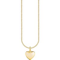 THOMAS SABO Kette mit Anhänger Herz-Anhänger, KE2234-001-21-L45V, KE2234-413-39-L45V gelb|goldfarben