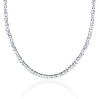Unique Silberkette Herren Königskette von Unique aus Sterlingsilber, 3,2 mm silberfarben