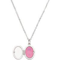 LEONARDO Kette mit Anhänger Halskette Medaillon Mida Muttertag's Special, 023387, mit Kristallglas schwarz