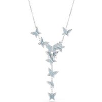 Swarovski Kette mit Anhänger 5662179 blau|silberfarben
